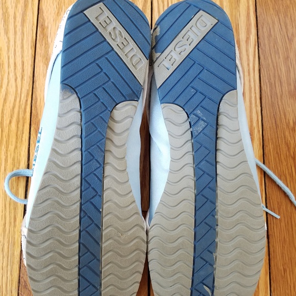 Diesel Kikoru Trainers Suede satin lace up Shoes - Picture 8 of 8